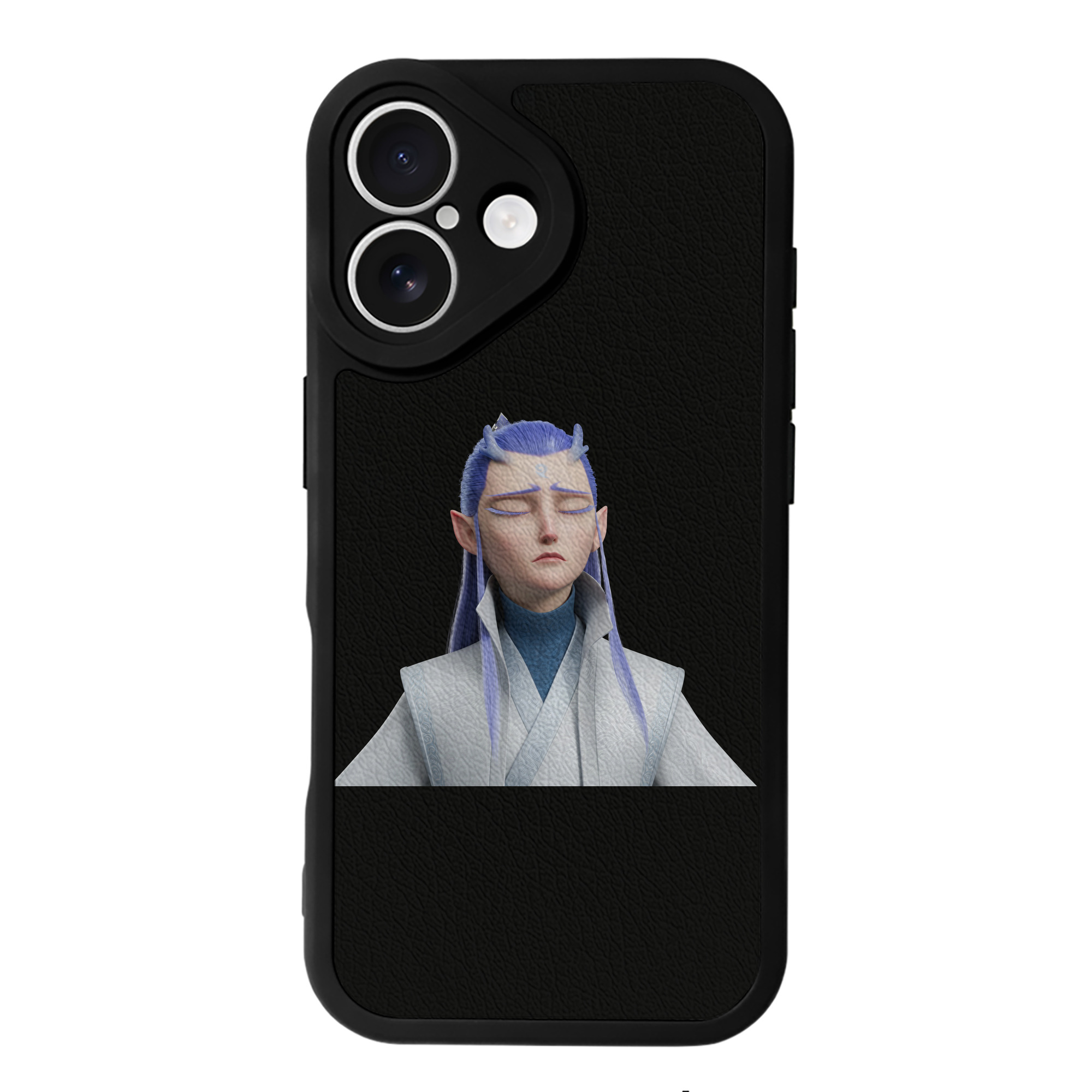 （画像用） Ne Zha 2 ナタ 魔童の大暴れ 【iPhone 16シリーズ対応】シリコンスマホケース（レザー調） 材質：シリコン